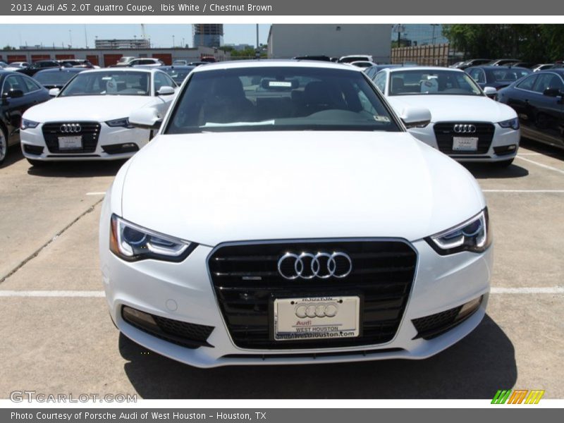 Ibis White / Chestnut Brown 2013 Audi A5 2.0T quattro Coupe