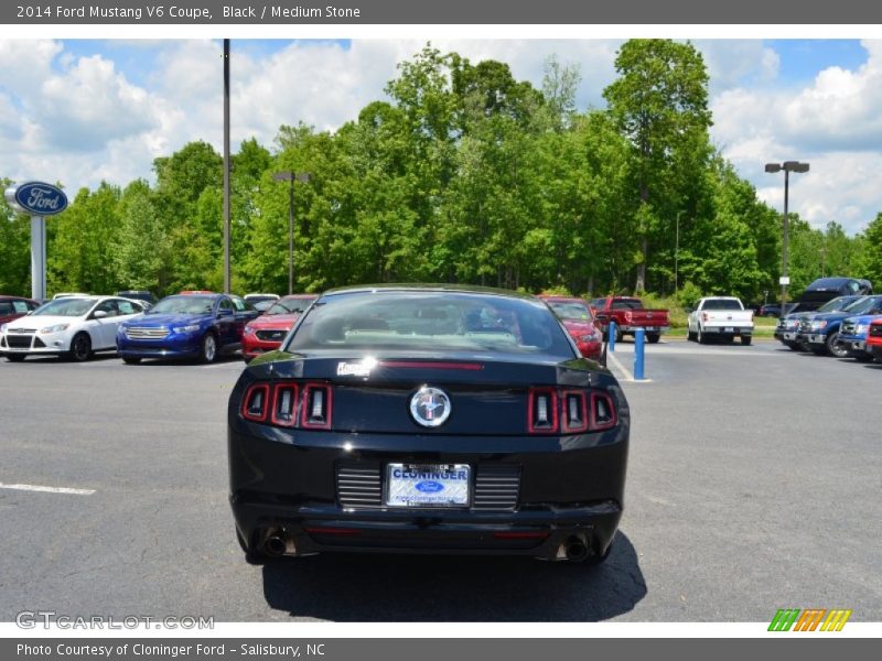 Black / Medium Stone 2014 Ford Mustang V6 Coupe