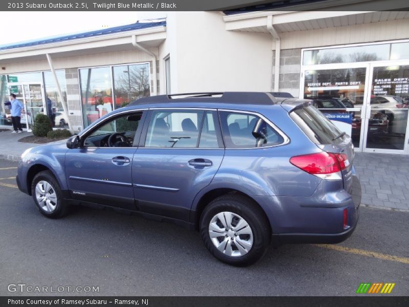 Twilight Blue Metallic / Black 2013 Subaru Outback 2.5i