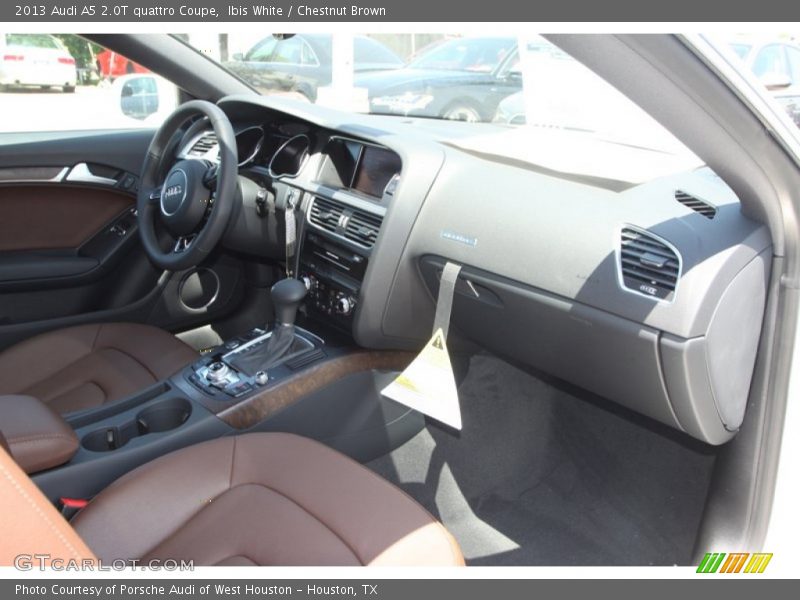 Ibis White / Chestnut Brown 2013 Audi A5 2.0T quattro Coupe