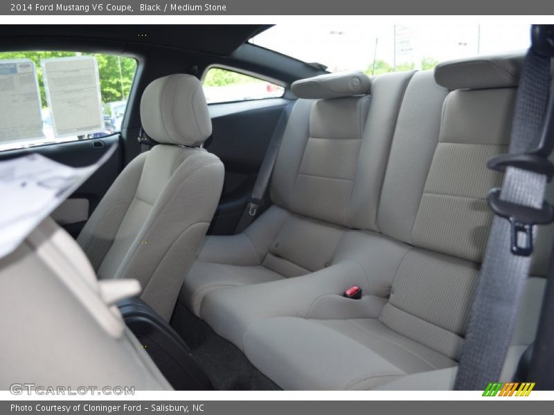 Black / Medium Stone 2014 Ford Mustang V6 Coupe