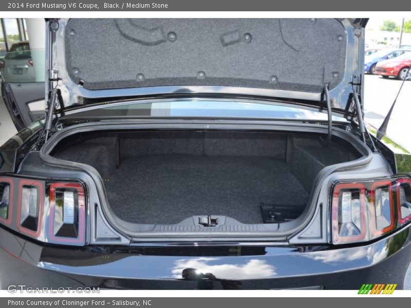 Black / Medium Stone 2014 Ford Mustang V6 Coupe