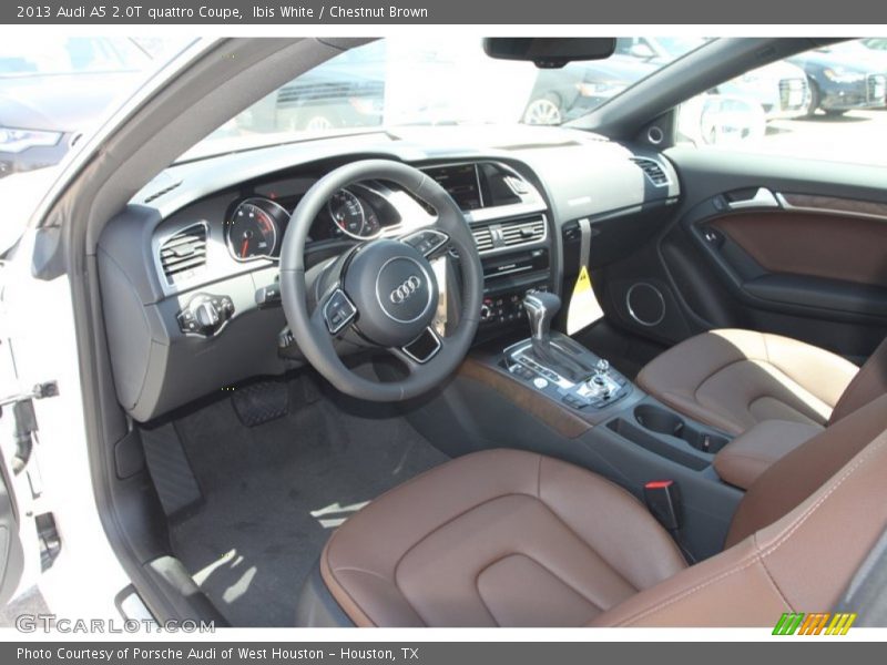 Ibis White / Chestnut Brown 2013 Audi A5 2.0T quattro Coupe