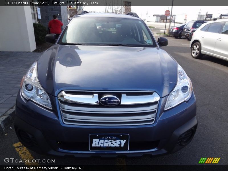Twilight Blue Metallic / Black 2013 Subaru Outback 2.5i