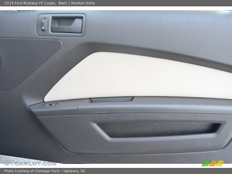Black / Medium Stone 2014 Ford Mustang V6 Coupe