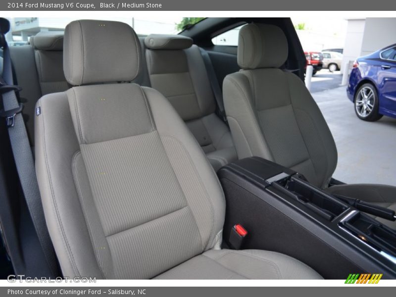 Black / Medium Stone 2014 Ford Mustang V6 Coupe