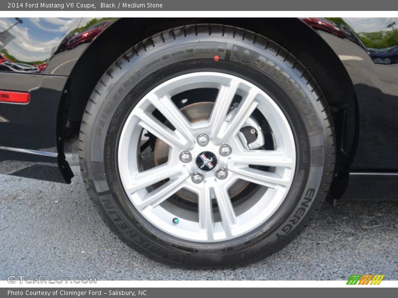 Black / Medium Stone 2014 Ford Mustang V6 Coupe