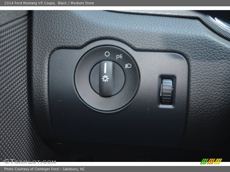 Black / Medium Stone 2014 Ford Mustang V6 Coupe