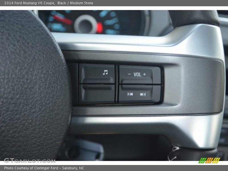 Black / Medium Stone 2014 Ford Mustang V6 Coupe