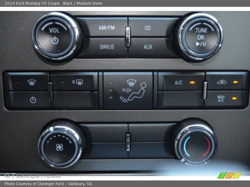 Black / Medium Stone 2014 Ford Mustang V6 Coupe