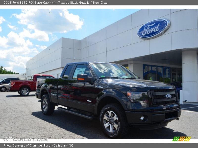 Tuxedo Black Metallic / Steel Gray 2013 Ford F150 FX4 SuperCab 4x4