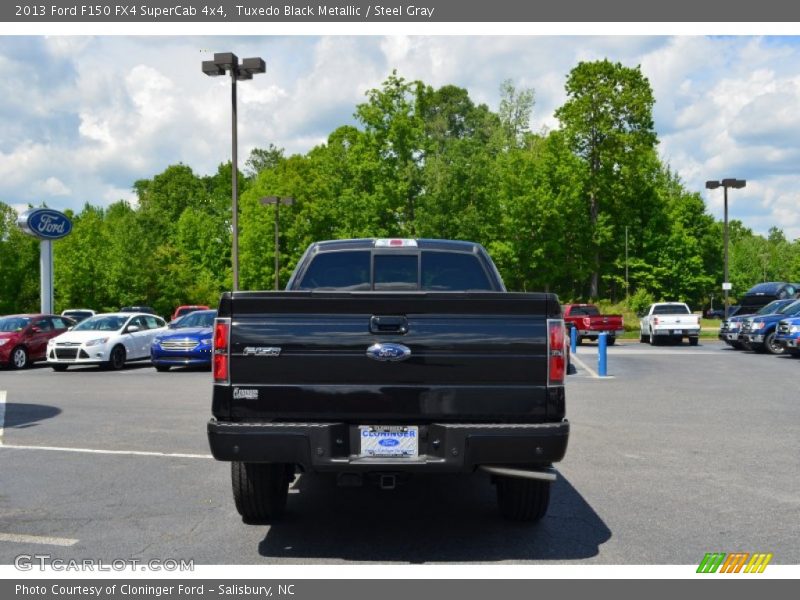Tuxedo Black Metallic / Steel Gray 2013 Ford F150 FX4 SuperCab 4x4