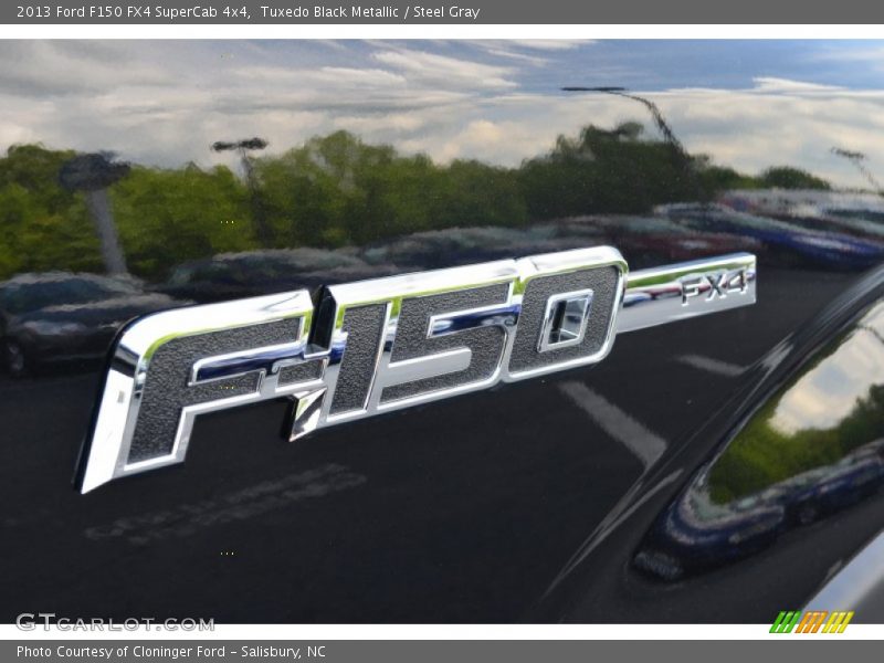 Tuxedo Black Metallic / Steel Gray 2013 Ford F150 FX4 SuperCab 4x4