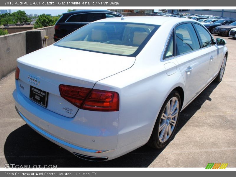 Glacier White Metallic / Velvet Beige 2013 Audi A8 L 4.0T quattro