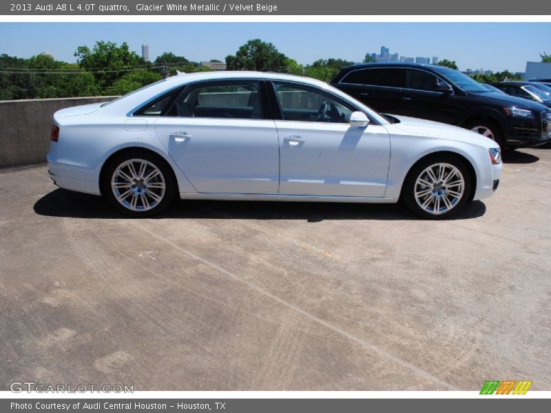 Glacier White Metallic / Velvet Beige 2013 Audi A8 L 4.0T quattro