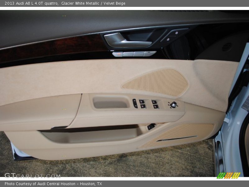 Glacier White Metallic / Velvet Beige 2013 Audi A8 L 4.0T quattro