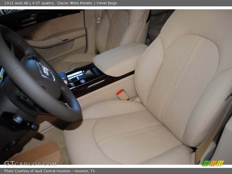 Glacier White Metallic / Velvet Beige 2013 Audi A8 L 4.0T quattro
