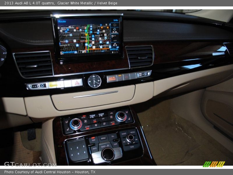 Glacier White Metallic / Velvet Beige 2013 Audi A8 L 4.0T quattro