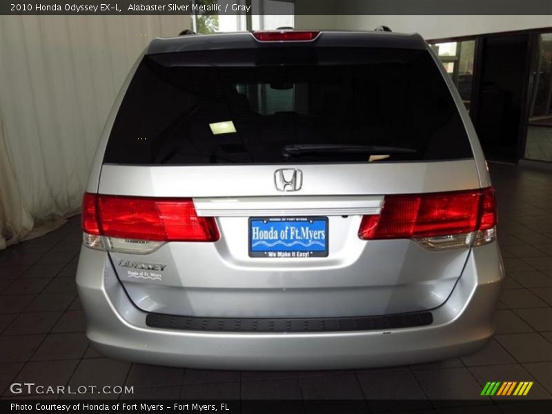 Alabaster Silver Metallic / Gray 2010 Honda Odyssey EX-L