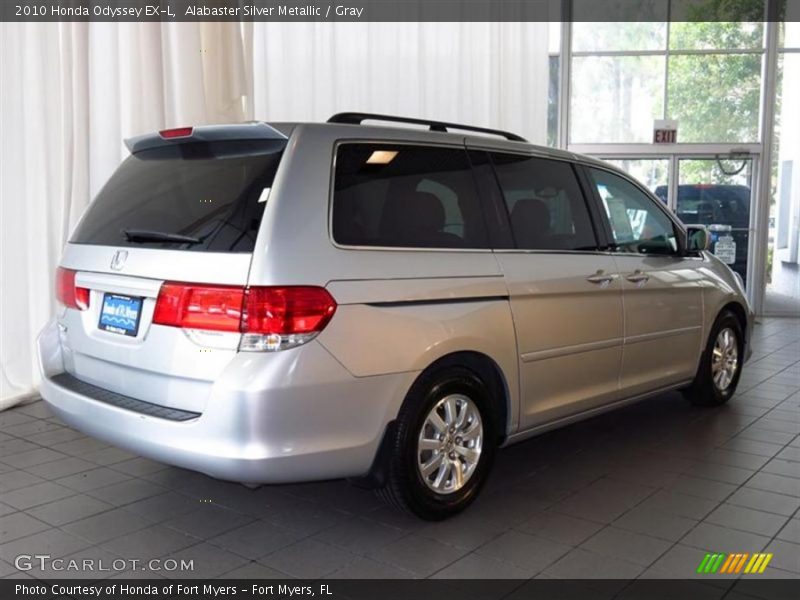 Alabaster Silver Metallic / Gray 2010 Honda Odyssey EX-L