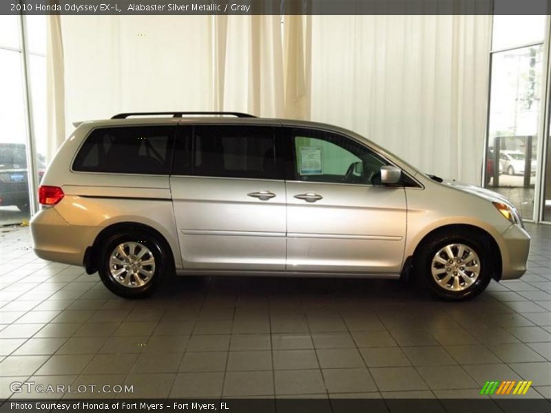 Alabaster Silver Metallic / Gray 2010 Honda Odyssey EX-L