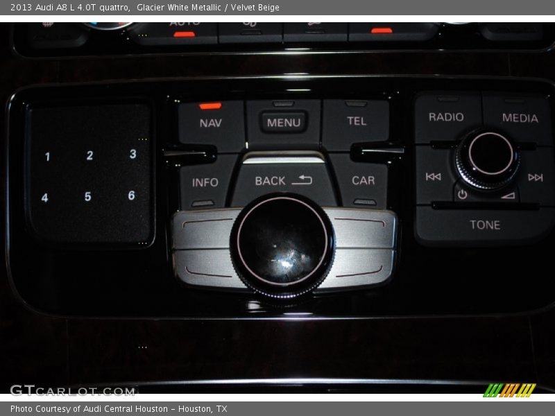 Glacier White Metallic / Velvet Beige 2013 Audi A8 L 4.0T quattro
