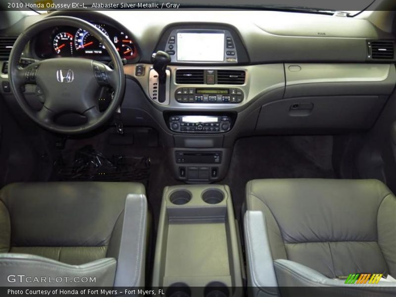 Alabaster Silver Metallic / Gray 2010 Honda Odyssey EX-L