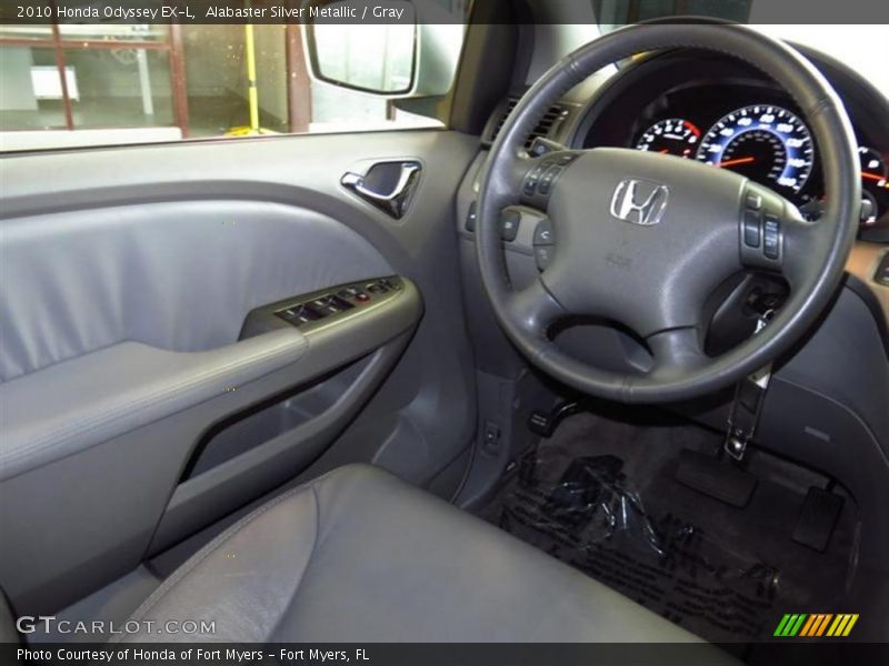 Alabaster Silver Metallic / Gray 2010 Honda Odyssey EX-L