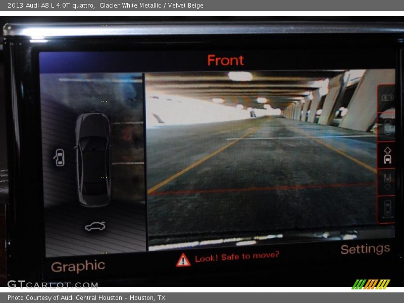 Glacier White Metallic / Velvet Beige 2013 Audi A8 L 4.0T quattro