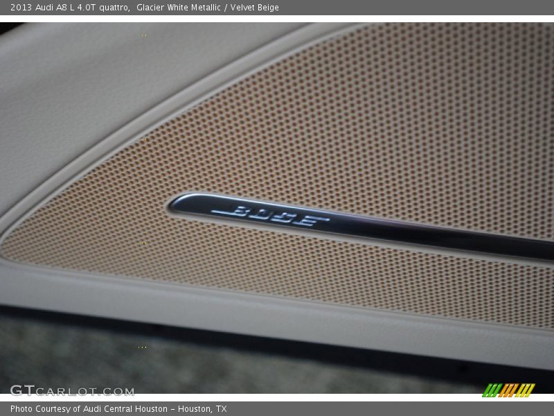 Glacier White Metallic / Velvet Beige 2013 Audi A8 L 4.0T quattro