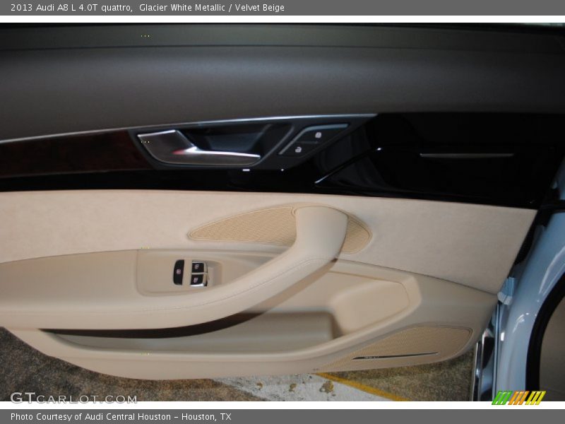Glacier White Metallic / Velvet Beige 2013 Audi A8 L 4.0T quattro