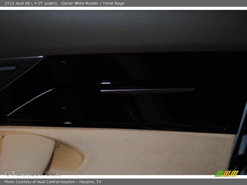 Glacier White Metallic / Velvet Beige 2013 Audi A8 L 4.0T quattro