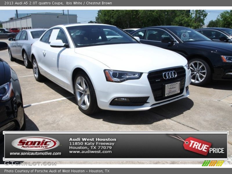 Ibis White / Chestnut Brown 2013 Audi A5 2.0T quattro Coupe