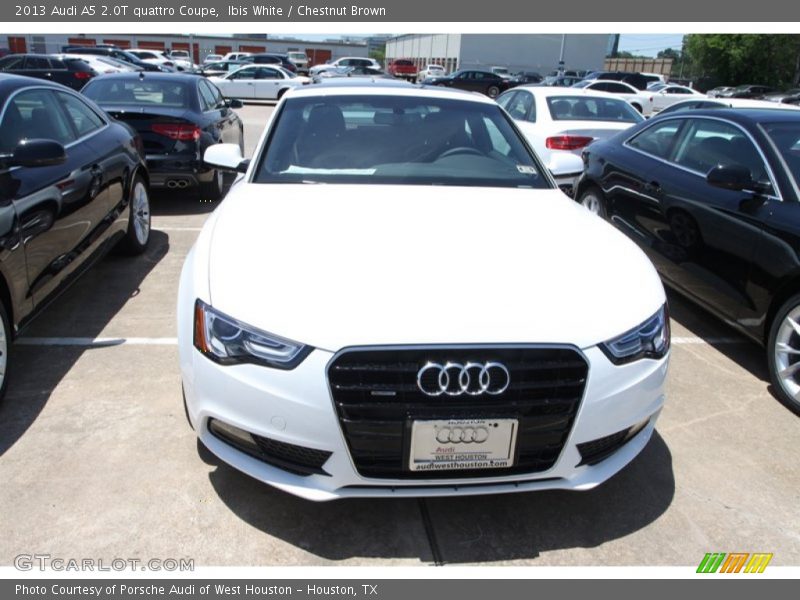 Ibis White / Chestnut Brown 2013 Audi A5 2.0T quattro Coupe