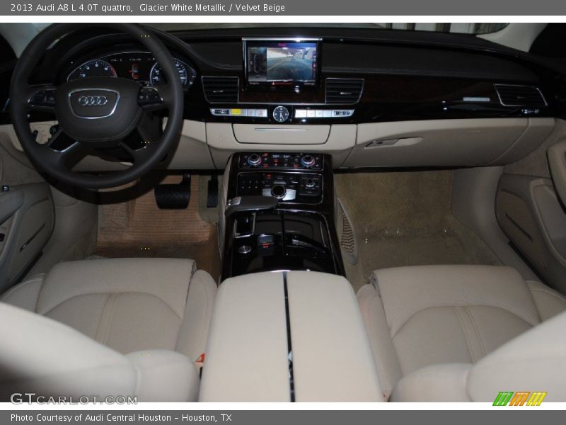 Glacier White Metallic / Velvet Beige 2013 Audi A8 L 4.0T quattro
