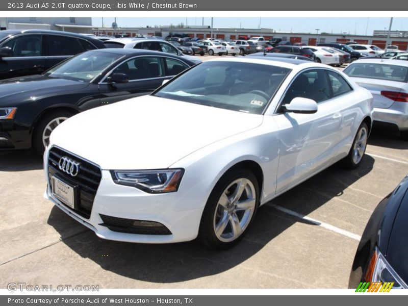 Ibis White / Chestnut Brown 2013 Audi A5 2.0T quattro Coupe