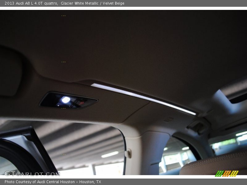 Glacier White Metallic / Velvet Beige 2013 Audi A8 L 4.0T quattro