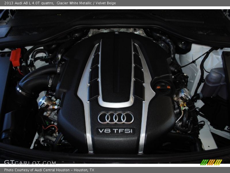 Glacier White Metallic / Velvet Beige 2013 Audi A8 L 4.0T quattro