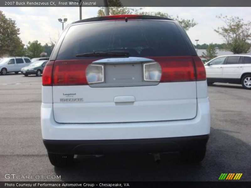 Frost White / Neutral 2007 Buick Rendezvous CX