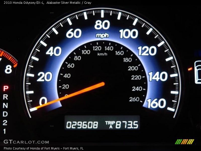 Alabaster Silver Metallic / Gray 2010 Honda Odyssey EX-L