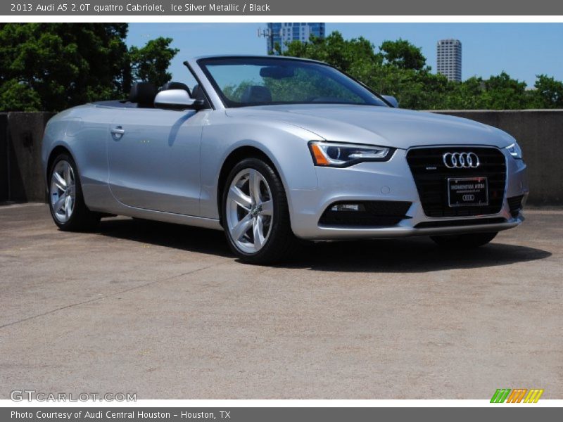 Ice Silver Metallic / Black 2013 Audi A5 2.0T quattro Cabriolet