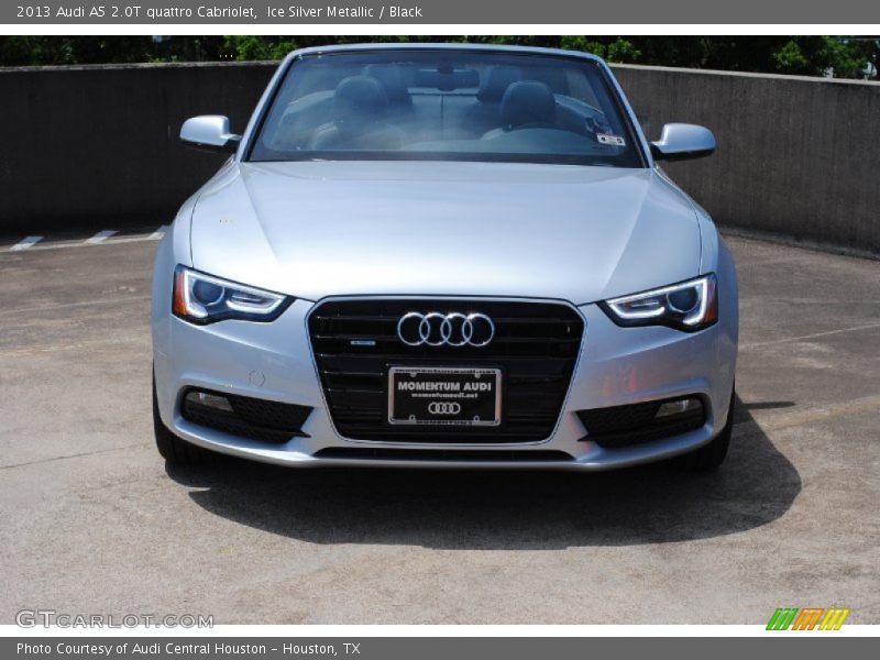 Ice Silver Metallic / Black 2013 Audi A5 2.0T quattro Cabriolet