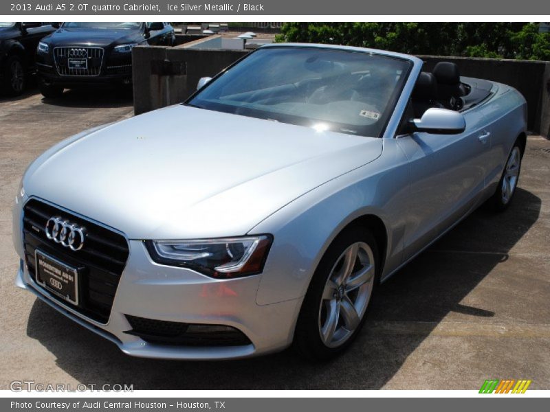 Ice Silver Metallic / Black 2013 Audi A5 2.0T quattro Cabriolet