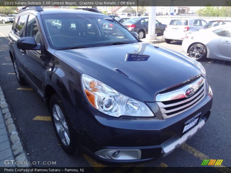 Graphite Gray Metallic / Off Black 2010 Subaru Outback 3.6R Limited Wagon