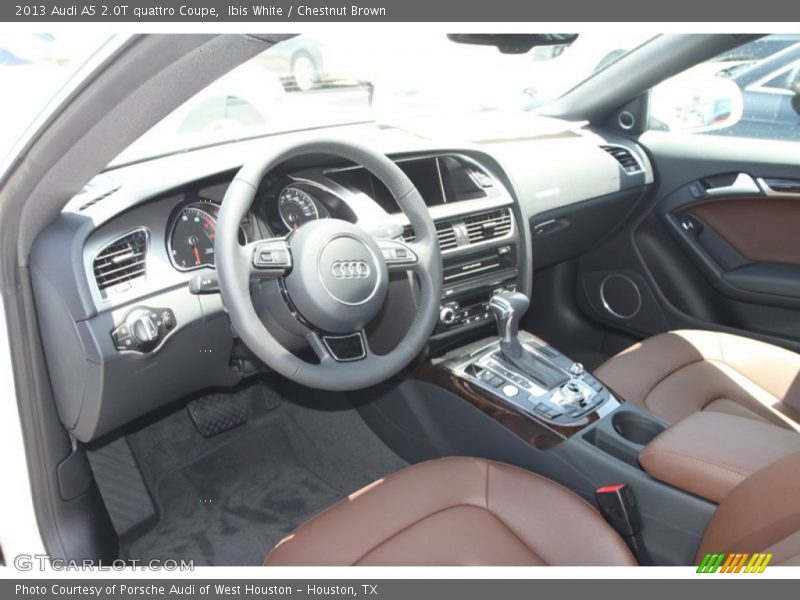 Ibis White / Chestnut Brown 2013 Audi A5 2.0T quattro Coupe