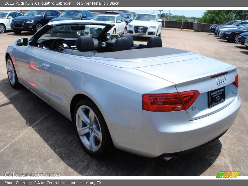 Ice Silver Metallic / Black 2013 Audi A5 2.0T quattro Cabriolet