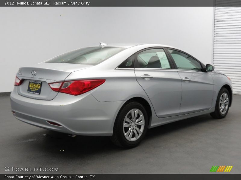 Radiant Silver / Gray 2012 Hyundai Sonata GLS
