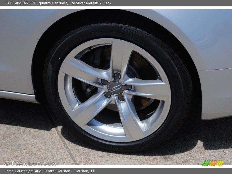 Ice Silver Metallic / Black 2013 Audi A5 2.0T quattro Cabriolet