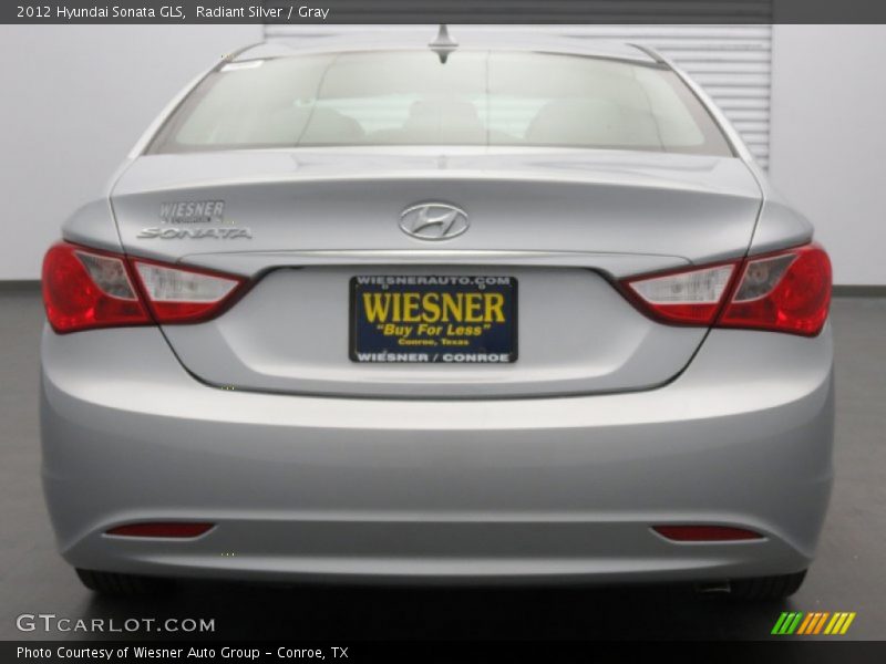 Radiant Silver / Gray 2012 Hyundai Sonata GLS