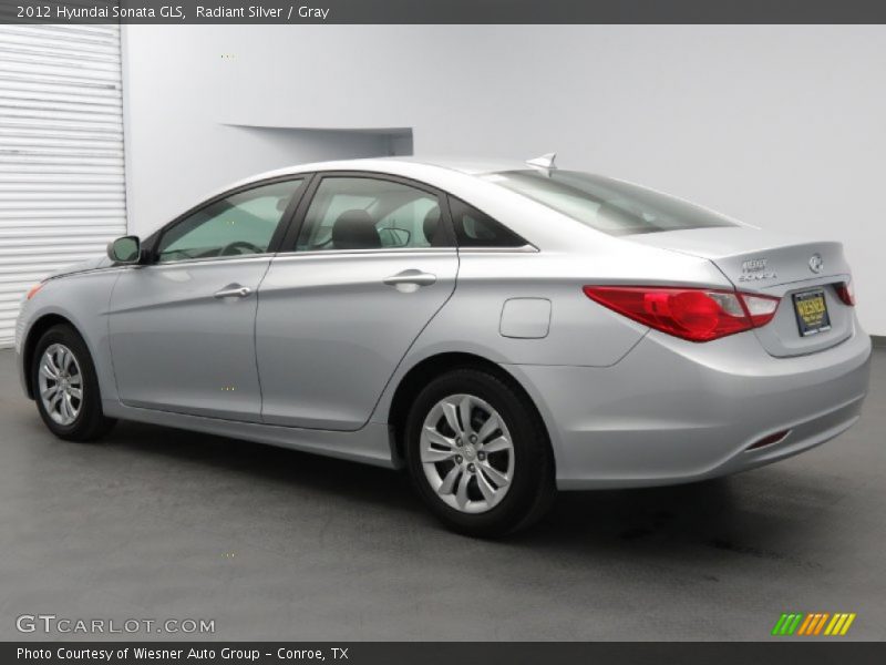 Radiant Silver / Gray 2012 Hyundai Sonata GLS